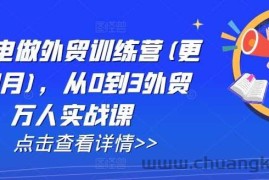 AI闪电做外贸训练营(更新11月)，从0到3外贸万人实战课