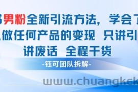 小红书男粉引流 学会了这个变现很容易，不讲废话全程针对男人的打法 全程干货