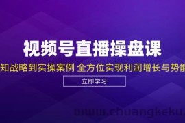 （12881期）视频号直播操盘课，从认知战略到实操案例 全方位实现利润增长与势能提升