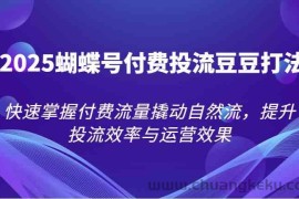 2025蝴蝶号付费投流豆豆打法，快速掌握付费流量撬动自然流，提升投流效率与运营效果