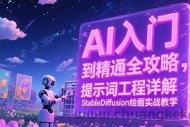 AI入门到精通全攻略，提示词工程详解，StableDiffusion绘画实战教学