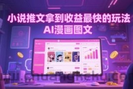 小说推文拿到收益最快的玩法，AI漫画图文