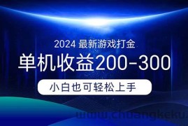 （11542期）2024最新游戏打金单机收益200-300