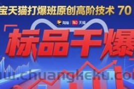 淘宝天猫打爆班原创高阶技术第70期：标品干爆