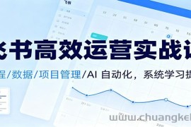 飞书高效运营实战课：日程/数据/项目管理/AI 自动化，系统学习提效