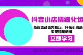 （13646期）抖音小店精细化运营：高效选品选类技巧，抖店引流新玩法，实现销量倍增