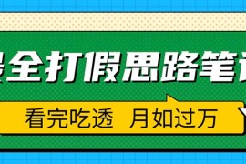 （5800期）职业打假人必看的全方位打假思路笔记，看完吃透可日入过万（仅揭秘）