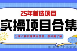 （14772期）2025年实操六大项目实操演练，挂机类型，AI直播类型，轻资产创业类型，…
