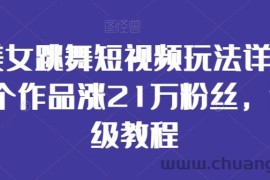 AI美女跳舞短视频玩法详解，26个作品涨21万粉丝，保姆级教程【揭秘】