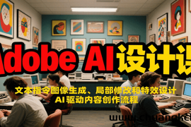 Adobe AI设计课：文本指令图像生成、局部修改和特效设计，AI驱动内容创作流程
