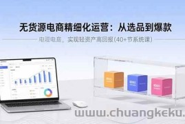 （15896期）无货源电商精细化运营：从选品到爆款，实现轻资产高回报(40+节系统课)