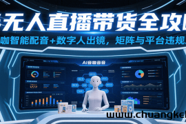 半无人直播带货全攻略：AI音咖智能配音+数字人出镜，解决账号矩阵与平台违规难题