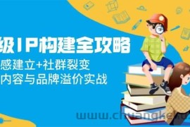（14747期）超级IP构建全攻略：信任感建立+社群裂变，爆款内容与品牌溢价实战
