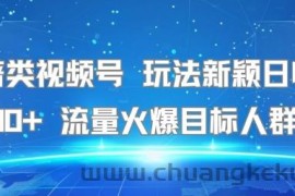 名著类视频号 玩法新颖日收益500+ 流量火爆目标人群广
