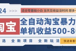 （12790期）2024淘宝暴力掘金，单机500-800，日提=无门槛