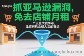 抓亚马逊漏洞，免去店铺月租，一个流量大竞争小，让你有机会成大卖的赛道