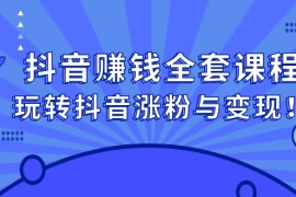 （2390期）抖音赚钱全套课程，玩转抖音涨粉与变现！