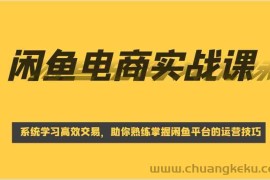 闲鱼电商实战课，系统学习高效交易，助你熟练掌握闲鱼平台的运营技巧