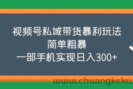 （5544期）视频号私域带货暴利玩法，简单粗暴，一部手机实现日入300+