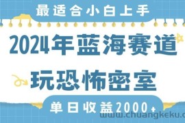 2024年蓝海赛道玩恐怖密室日入2000+，无需露脸，不要担心不会玩游戏，小白直接上手，保姆式教学【揭秘】