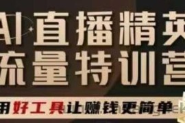 AI直播精英官方特训营，直播底层逻辑和ai实操技巧，用好工具让挣米更简单