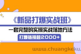 （3704期）《新品打爆实战班》一套完整的实操实战落地方法，打爆链接超2000+（38节课)