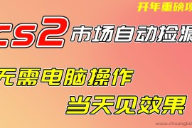 CS2市场挂机项，无需电脑操作，无需进入游戏，当天见效果，支持任何形式验证