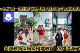 coze工作流一键生成动漫人物穿越到现实场景旅游视频，全网最新保姆级搭建教程+工作流源码