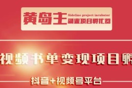 黄岛主·短视频哲学赛道书单号训练营：吊打市面上同类课程，带出10W+的学员