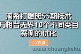 （10996期）淘系打爆班55期技术：万相台无界10个不同类目案例的优化（10节）