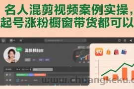 名人混剪视频案例实操，起号涨粉橱窗带货都可以