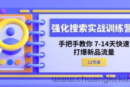 （11557期）强化 搜索实战训练营，手把手教你 7-14天快速-打爆新品流量（13节课）