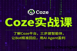 Coze实战课：了解Coze平台，三步建智能体，让Bot精准回应，用AI Agent盈利