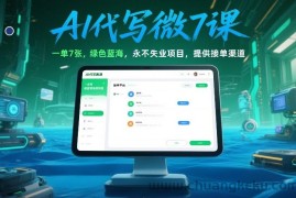 AI代写微课，一单7张，绿色蓝海，永不失业项目，提供接单渠道！