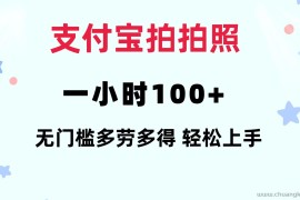 （12386期）支付宝拍拍照 一小时100+ 无任何门槛  多劳多得 一台手机轻松操做