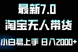 （12967期）最新淘宝无人卖货7.0，简单无脑，小白易操作，日躺赚2000+