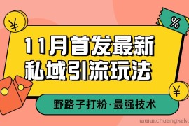 11月首发最新私域引流玩法，自动克隆爆款一键改写截流自热一体化 日引300+精准粉