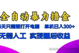 （13186期）全自动暴力撸金，只需要打开电脑，单机日入300+无需人工，实现睡后收益