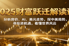 2025财富跃迁解读：分析房价、AI、美元走势，探中美局势，寻投资机遇，看懂世界风云