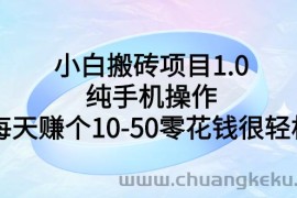 （2740期）小白搬砖项目1.0，纯手机操作，每天赚个10-50零花钱很轻松