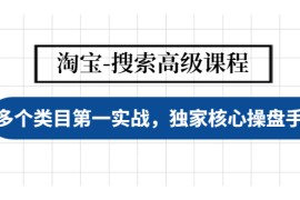 （4414期）淘宝-搜索高级课程：多个类目第一实战，独家核心操盘手法