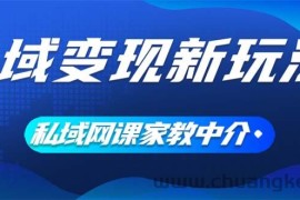 （12089期）私域变现新玩法，网课家教中介，只做渠道和流量，让大学生给你打工、0…