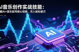 （16600期）AI音乐创作实战技能：掌握AI+音乐起号核心技能，月入轻松破万