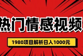 （6573期）热门话题视频涨粉变现1980项目解析日收益入1000