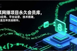 （16790期）网赚项目永久会员库，AI应用、平台运营、技术搭建，覆盖五年实战精华