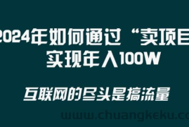 2024年 做项目不如‘卖项目’更快更直接！年入100万