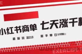 小红书商单2.0最新玩法，3天涨千粉单日变现多张