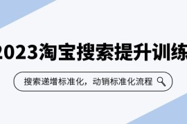 （6287期）2023淘宝搜索-提升训练营，搜索-递增标准化，动销标准化流程（7节课）