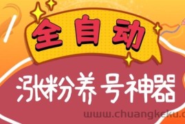 全自动快手抖音涨粉养号神器，多种推广方法挑战日入四位数（软件下载及使用+起号养号+直播间搭建）