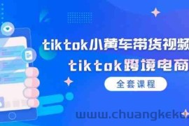 tiktok小黄车带货视频教程，tiktok跨境电商（全套课程）